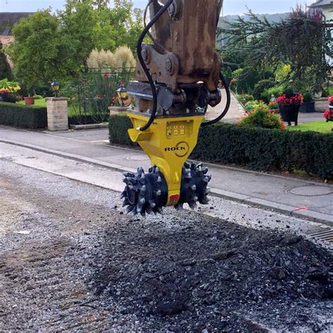 rock milling attachment for skid steer|rock wheel attachment for excavator.